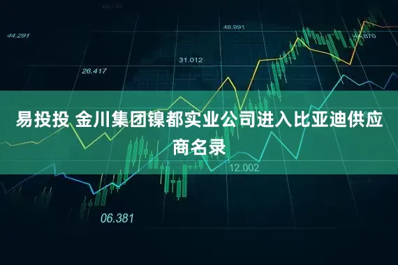 易投投 金川集团镍都实业公司进入比亚迪供应商名录